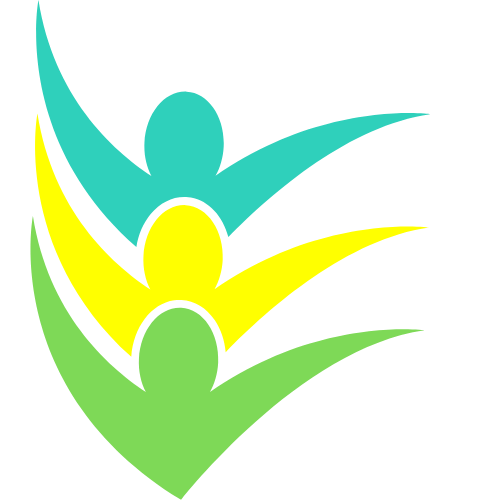 Nos-secteurs-d'interventions Illustration de 3 pictogrammes qui lèvent les bras